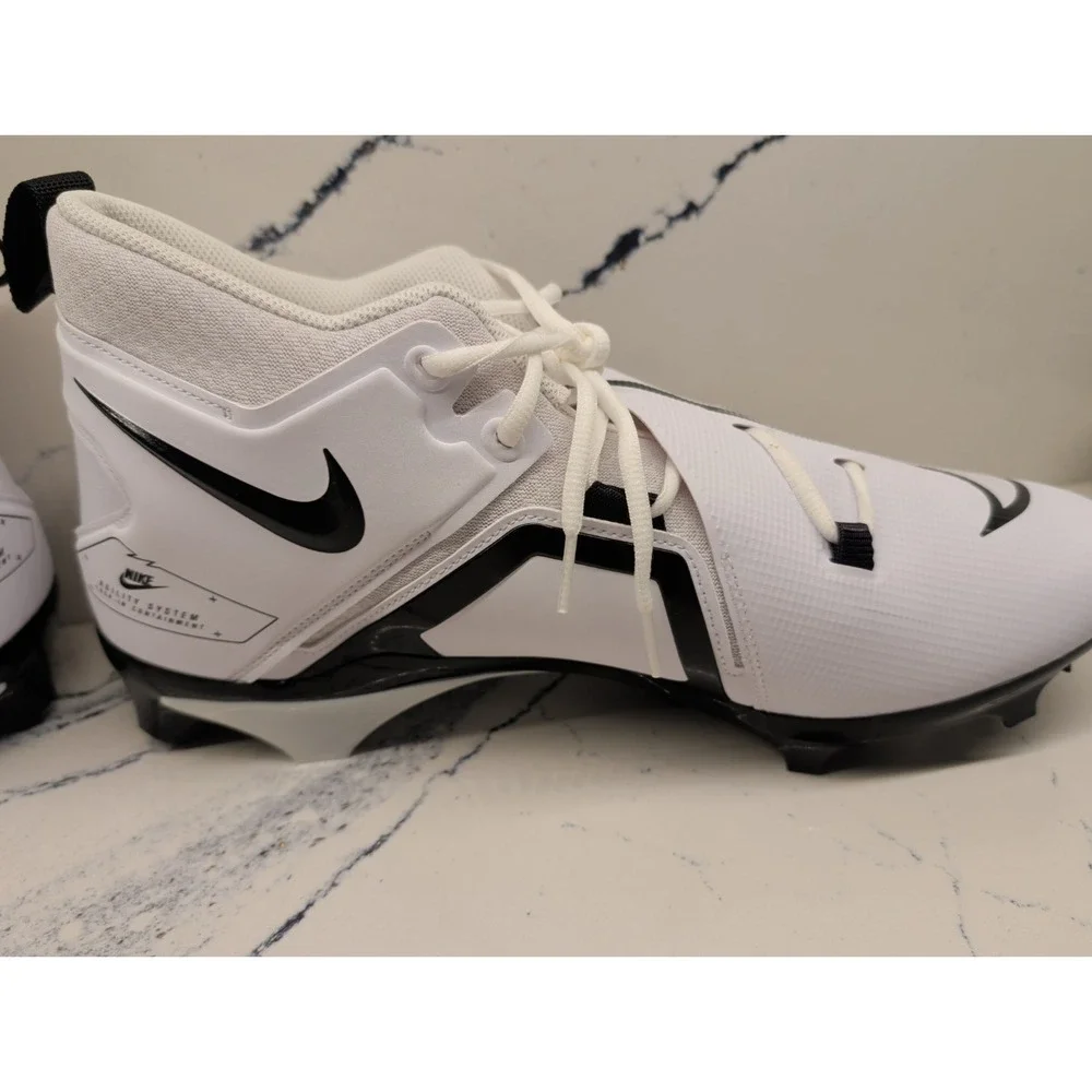Nike Football Cleats Mens 16 WIDE Alpha Menace Pro 3 Mid White DH3292-100 NEW